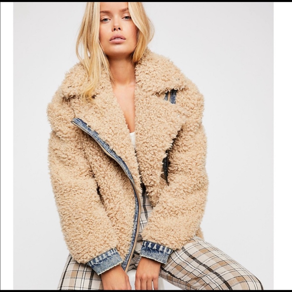 Free People Teddy Moto Jacket